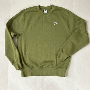 Nike mens small tan green sweatshirt barely worn